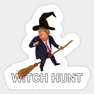 witch hunt donald trump Sticker